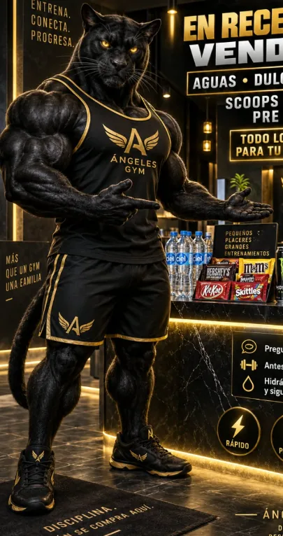 Mascota de Ángeles Gym